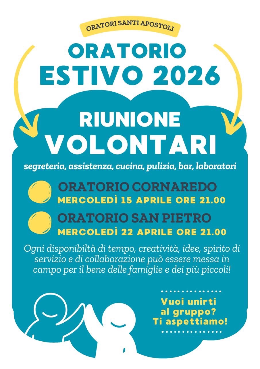 Riunione volontari Oratorio Estivo